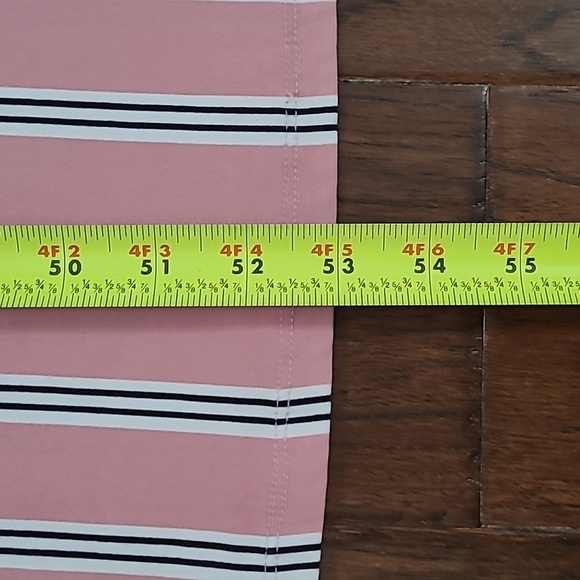 Love Sleeveless Pink Maxi Dress with Black & White Vertical Stripes size 4X - Picture 8 of 8